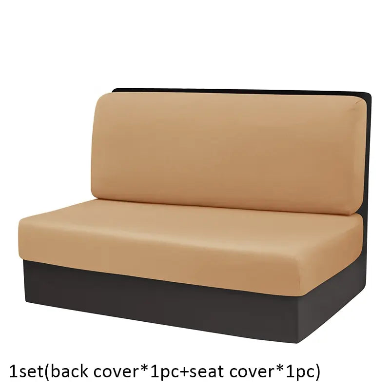2 Pcs/set RV Dining Table Sofa Cover, Solid Color Breathable Dustproof Camper Sofa Cover, Removable All-season Protective Cover, Camper Van Sofa Cover, Sofa Slipcover, Washable Sofa Covers, Couch Slipcover, Cover For Couch