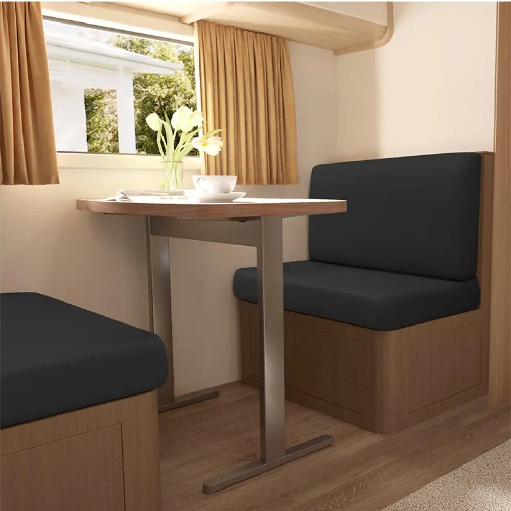 2 Pcs/set RV Dining Table Sofa Cover, Solid Color Breathable Dustproof Camper Sofa Cover, Removable All-season Protective Cover, Camper Van Sofa Cover, Sofa Slipcover, Washable Sofa Covers, Couch Slipcover, Cover For Couch