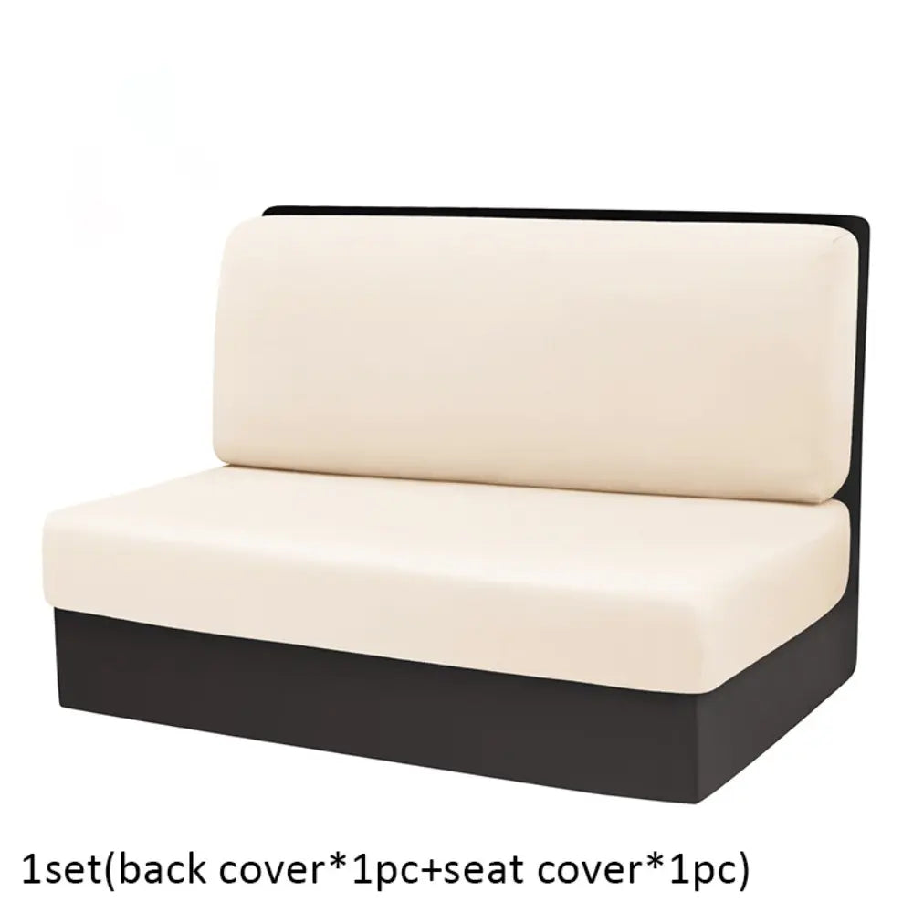 2 Pcs/set RV Dining Table Sofa Cover, Solid Color Breathable Dustproof Camper Sofa Cover, Removable All-season Protective Cover, Camper Van Sofa Cover, Sofa Slipcover, Washable Sofa Covers, Couch Slipcover, Cover For Couch