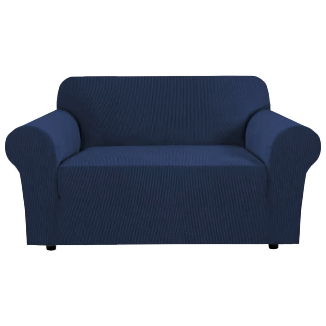 H.VERSAILTEX Stretch Sofa Covers for 3 Cushion Couch Covers Sofa Slipcovers for Living Room Feature Thick Checked Jacquard Fabric with Elastic Bottom, Sofa Large - Natural