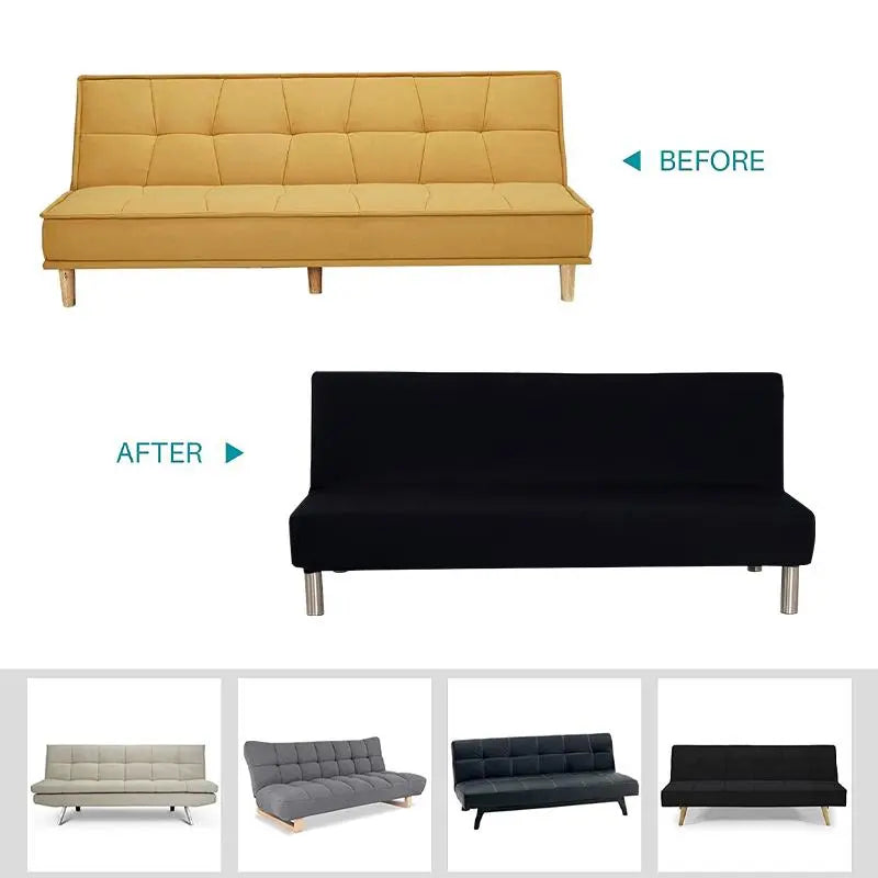 Solid Color Sofa Cover, Stretch Sofa Cover, Elastic Sofa Slipcover, Couch Cover, 1 Count Foldable Sofa Bed Cover, Dustproof Sofa Slipcover, Sofa Protector for Home Living Room, Bedroom