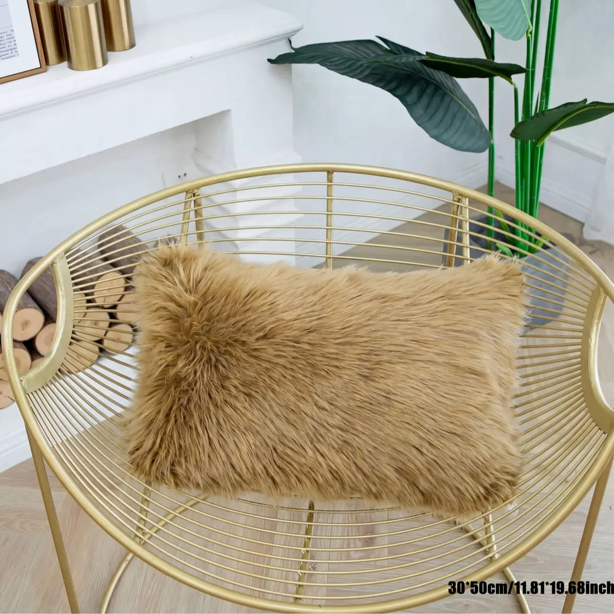 Valentine's Day Faux Wool Plush Pillow Cover, Soft Comfortable Non-Shedding Furry Cushion Cover, Washable Foldable Detachable Cover for Living Room and Bedroom Decor, Bedroom Decorative Accessories #GLOBAL PICKS