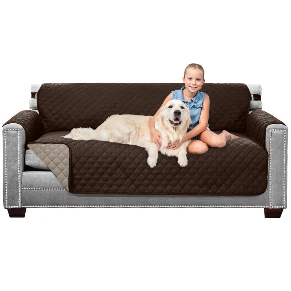 Sofa Shield® Couch Sofa Slip Cover for Dogs with Strap, Navy Sand