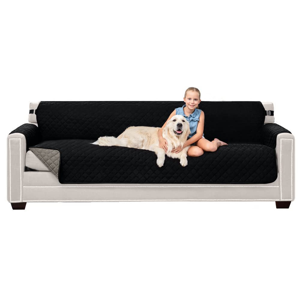 Sofa Shield® Couch Sofa Slip Cover for Dogs with Strap, Navy Sand