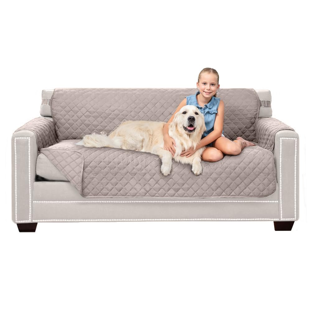 Sofa Shield® Couch Sofa Slip Cover for Dogs with Strap, Navy Sand
