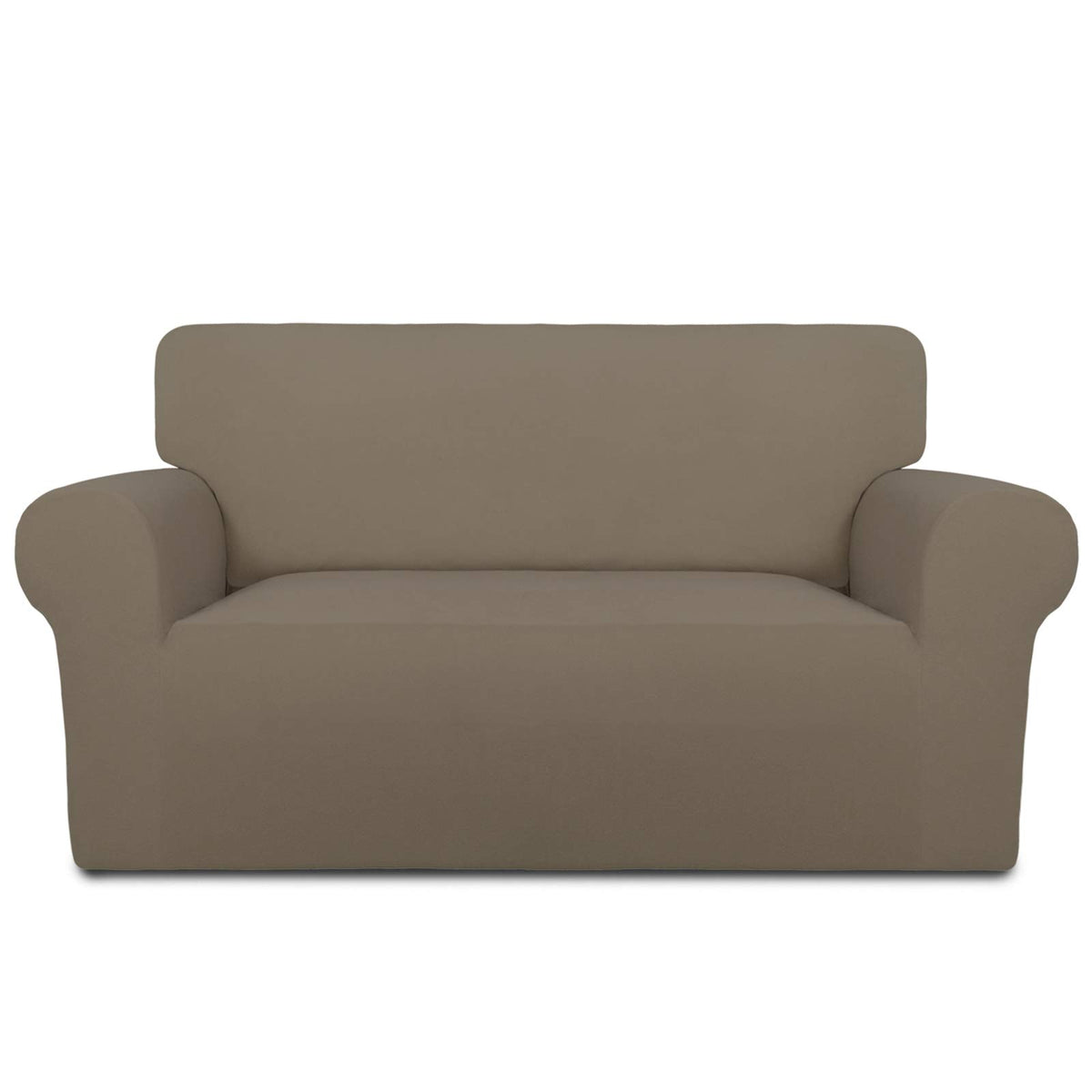 PureFit Stretch Couch Covers for Sofa Large Sofa Slipcovers Chocolate