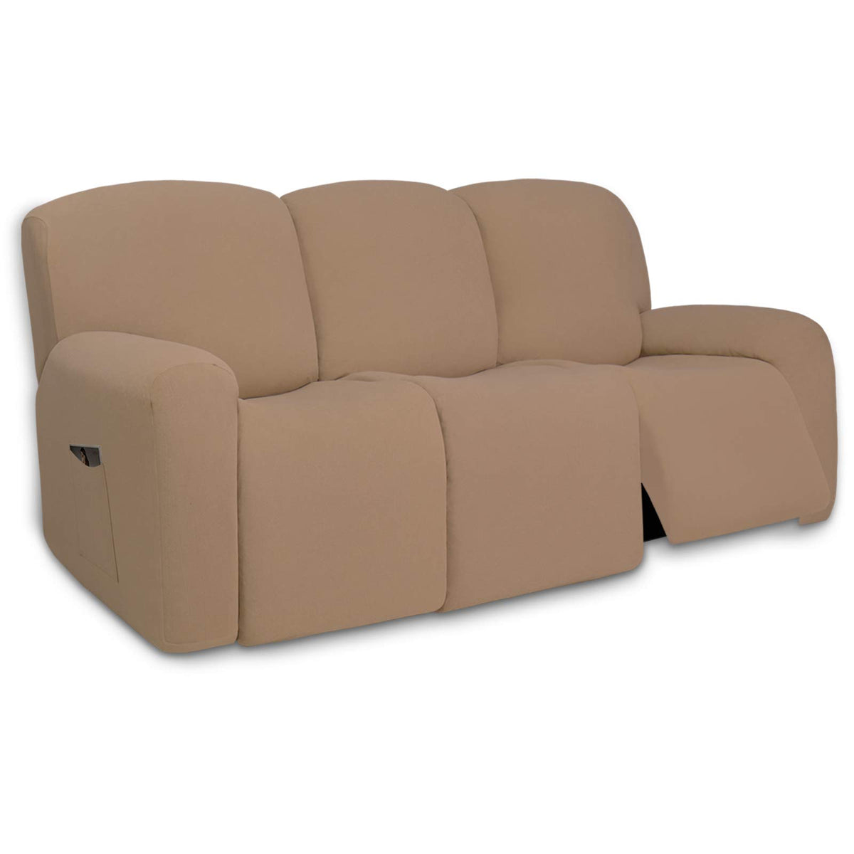 PureFit Stretch Couch Covers for Sofa Large Sofa Slipcovers Chocolate