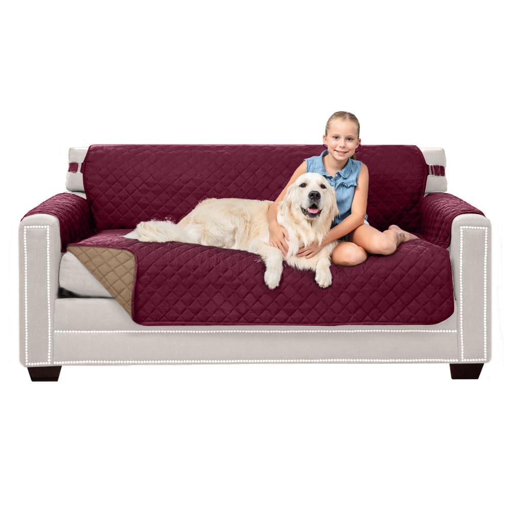 Sofa Shield® Couch Sofa Slip Cover for Dogs with Strap, Navy Sand