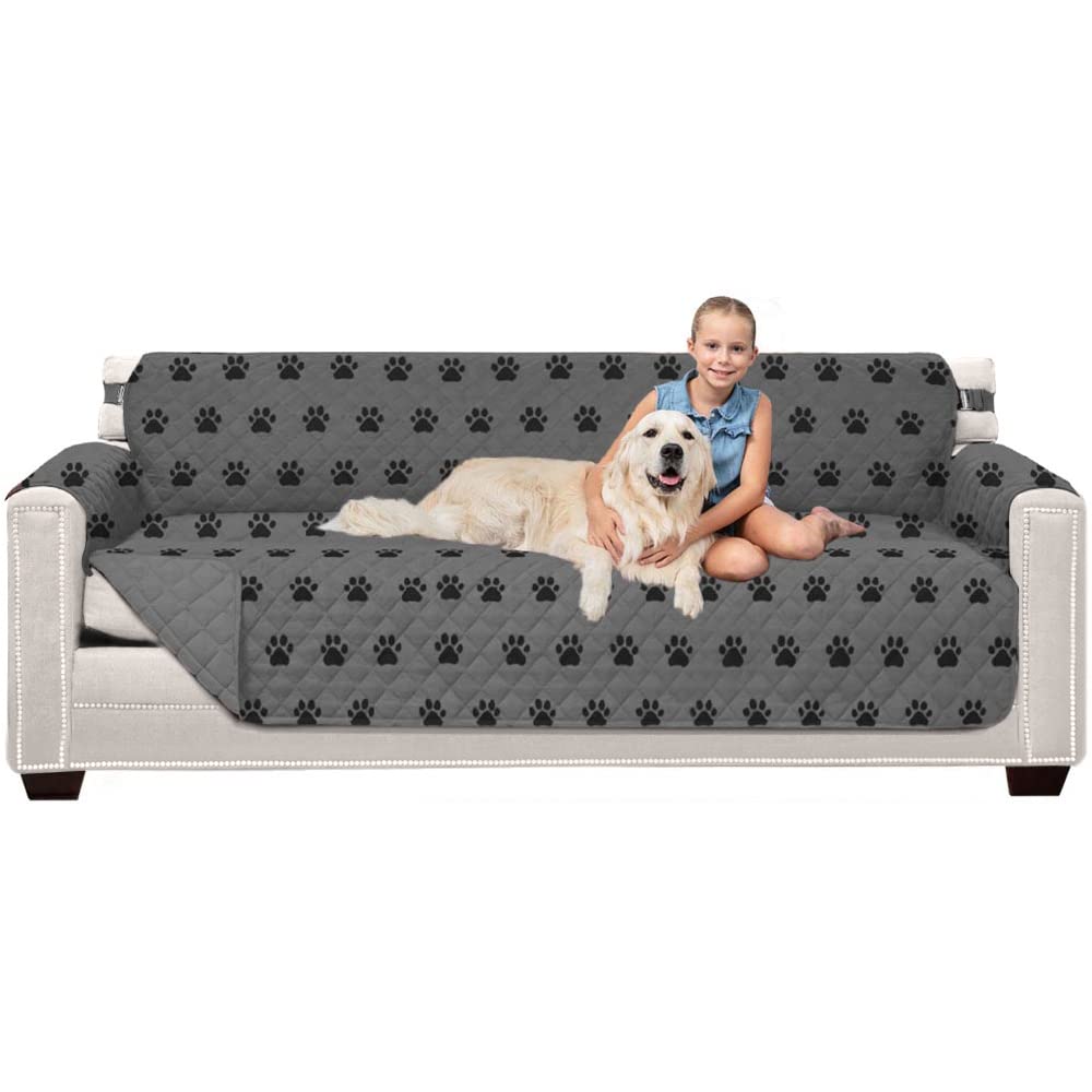 Sofa Shield® Couch Sofa Slip Cover for Dogs with Strap, Navy Sand