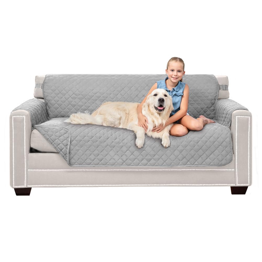 Sofa Shield® Couch Sofa Slip Cover for Dogs with Strap, Navy Sand