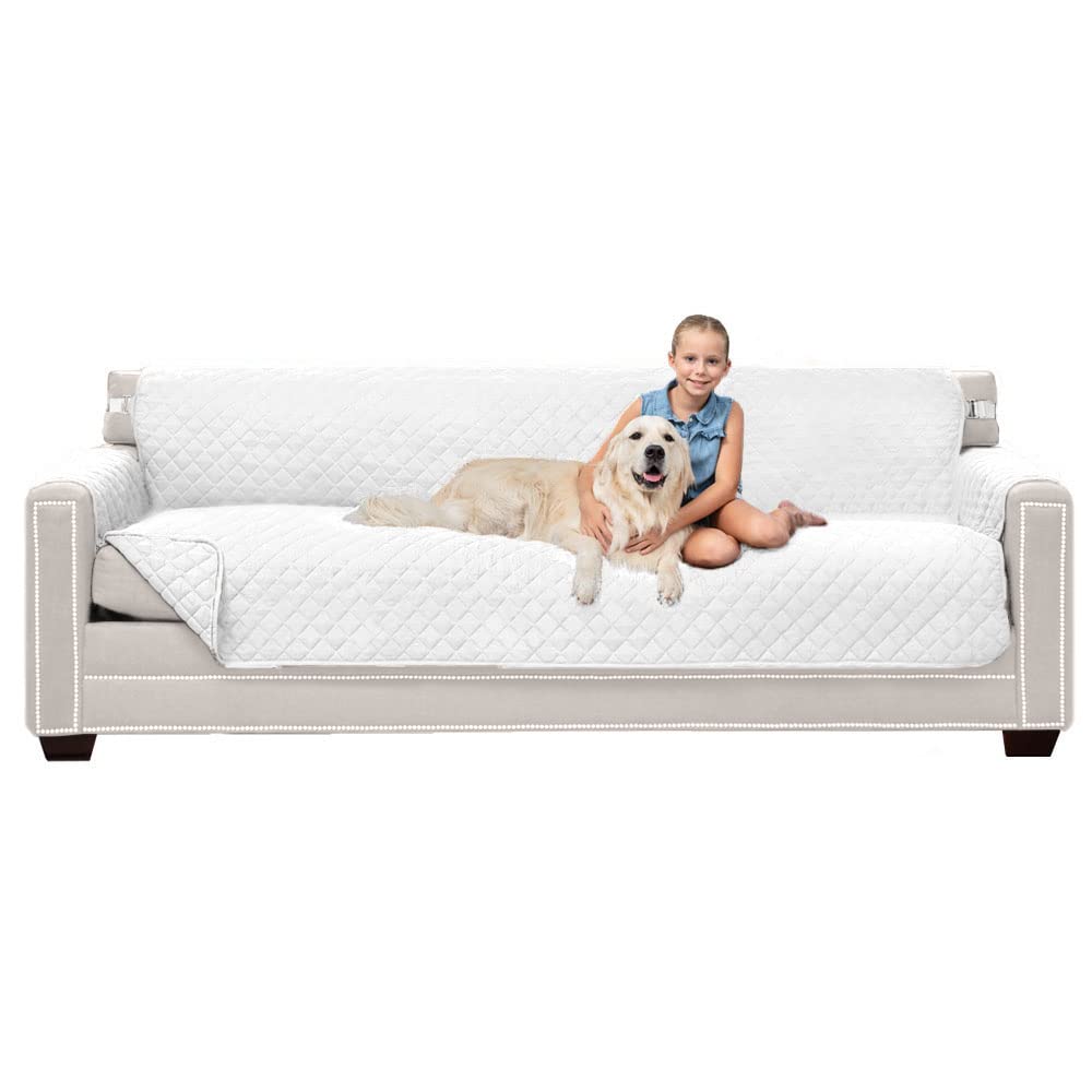 Sofa Shield® Couch Sofa Slip Cover for Dogs with Strap, Navy Sand
