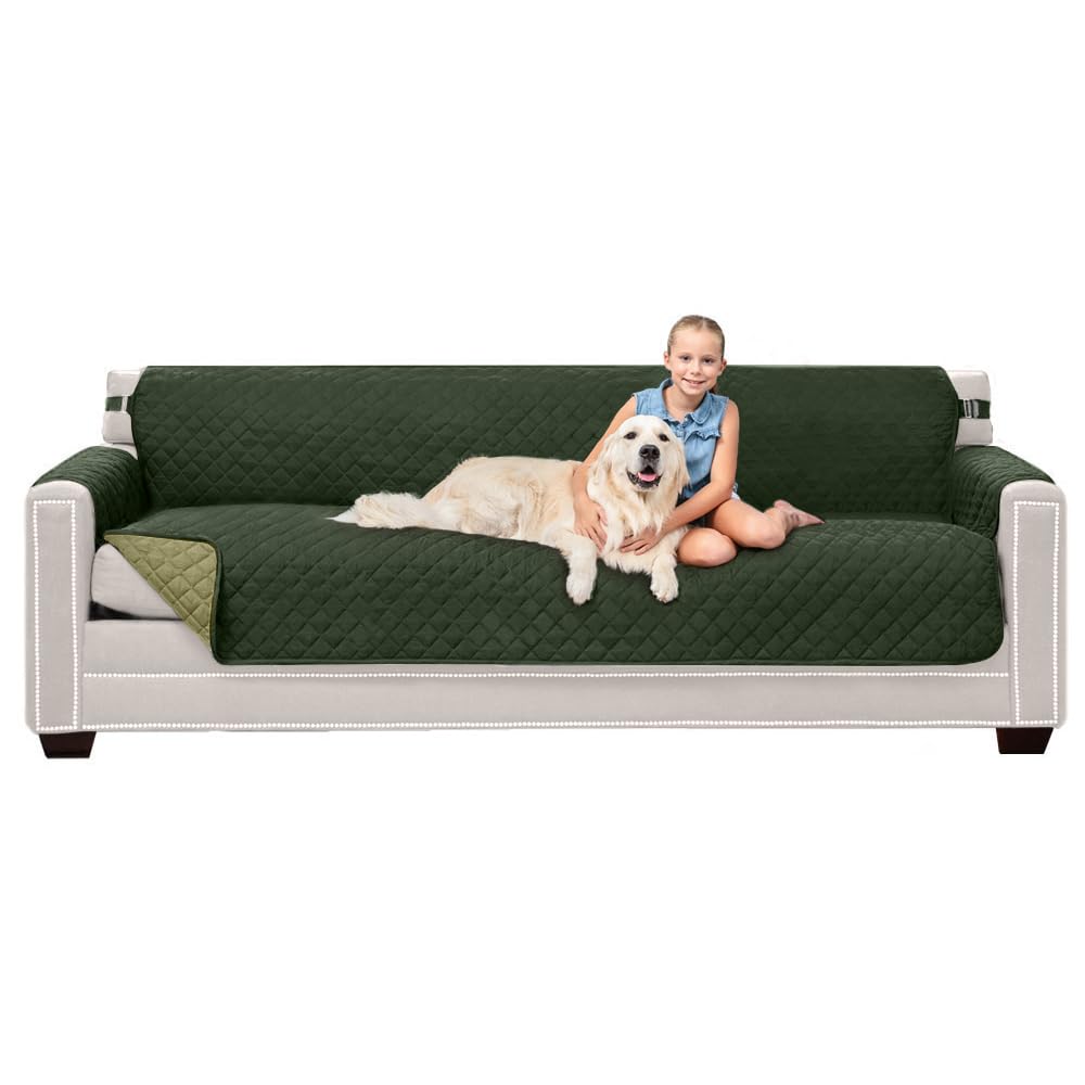 Sofa Shield® Couch Sofa Slip Cover for Dogs with Strap, Navy Sand