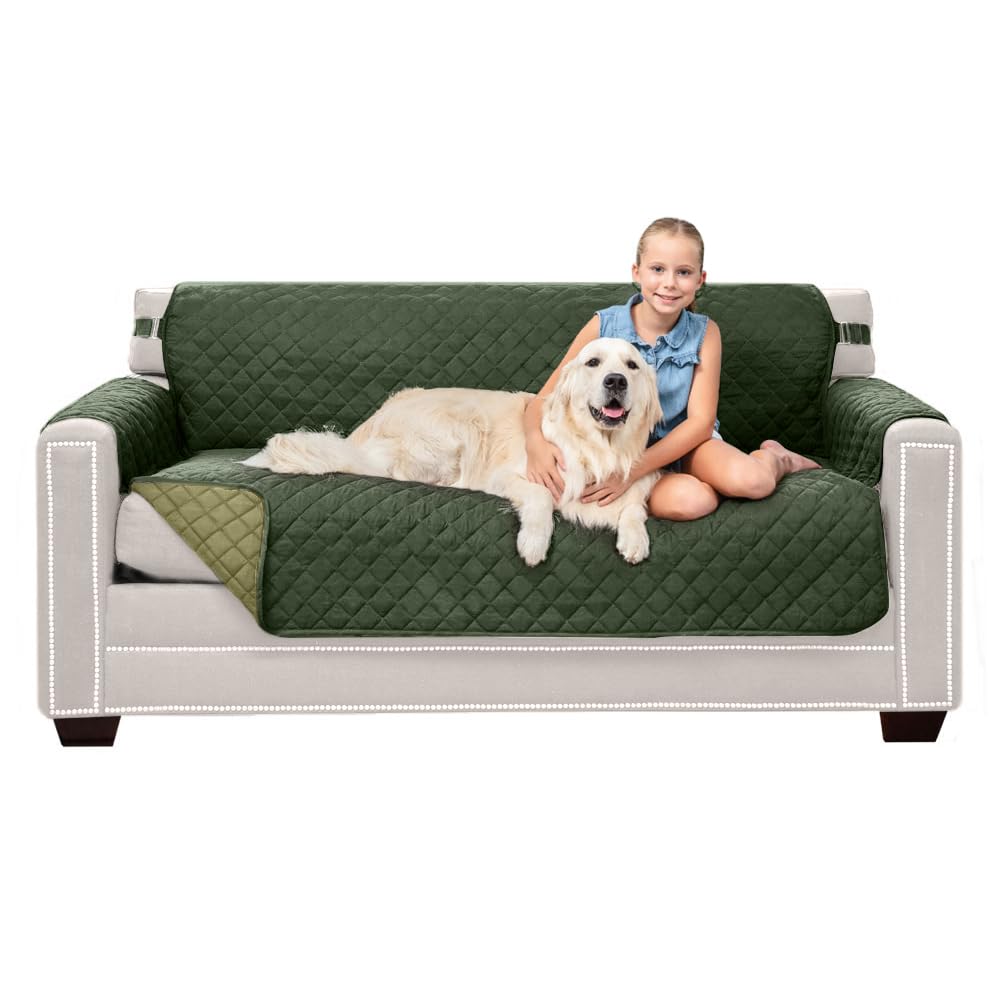 Sofa Shield® Couch Sofa Slip Cover for Dogs with Strap, Navy Sand