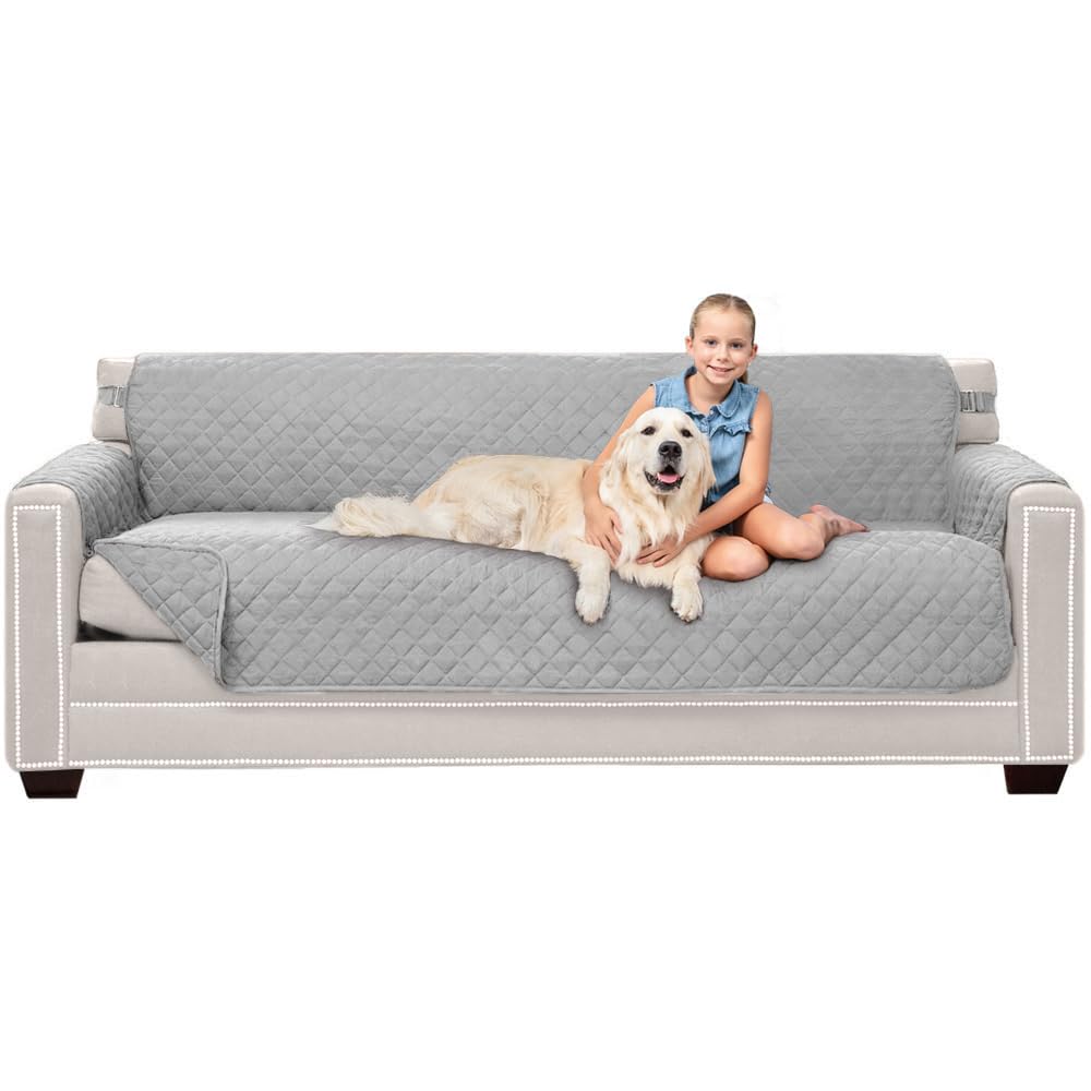 Sofa Shield® Couch Sofa Slip Cover for Dogs with Strap, Navy Sand