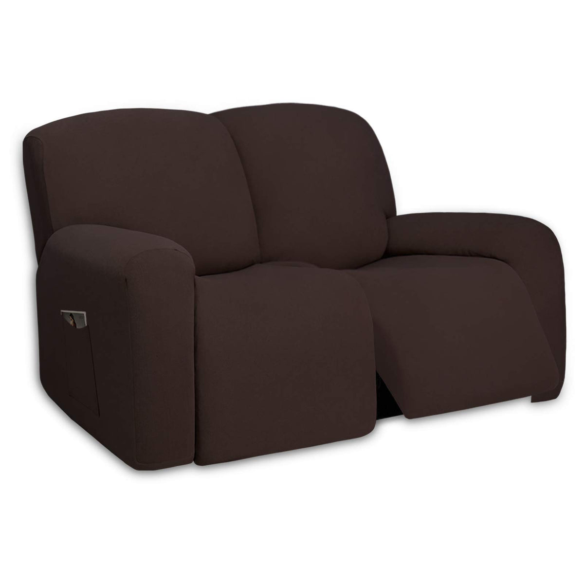 PureFit Stretch Couch Covers for Sofa Large Sofa Slipcovers Chocolate