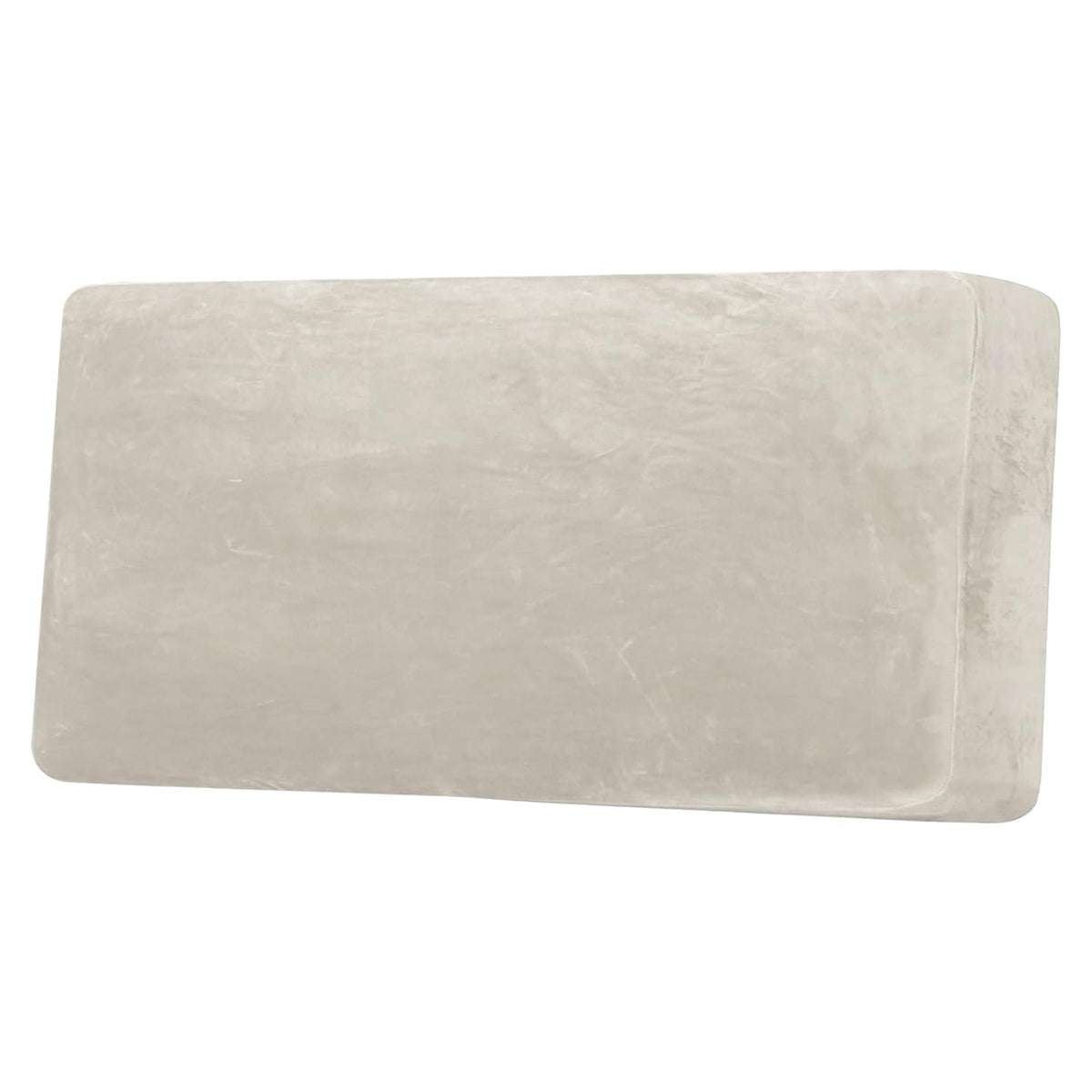 H.VERSAILTEX Velvet Stretch Couch Cushion Cover Plush Cushion Slipcover for Chair Loveseat Sofa Cushion Furniture Protector Seat Cushion Sofa Cover (3 Piece Sofa Cushion Covers, Ivory)