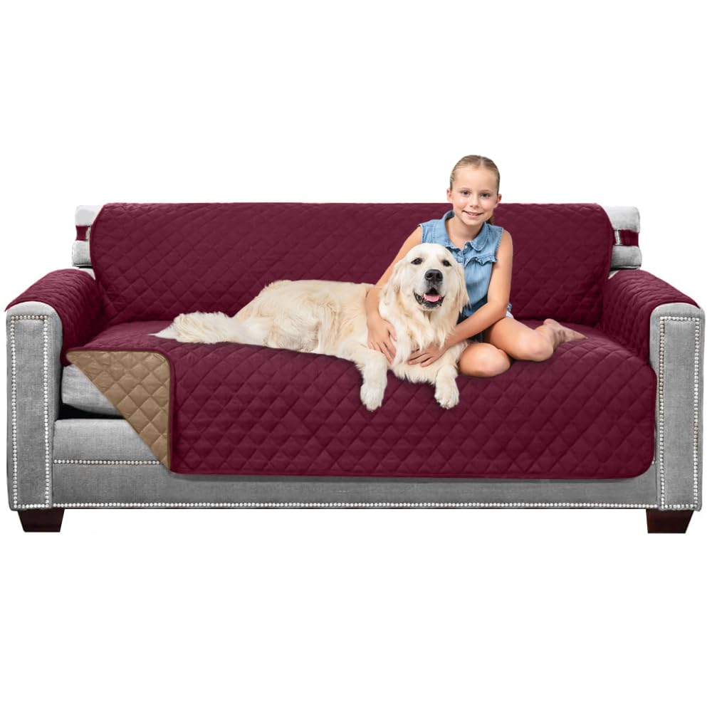 Sofa Shield® Couch Sofa Slip Cover for Dogs with Strap, Navy Sand