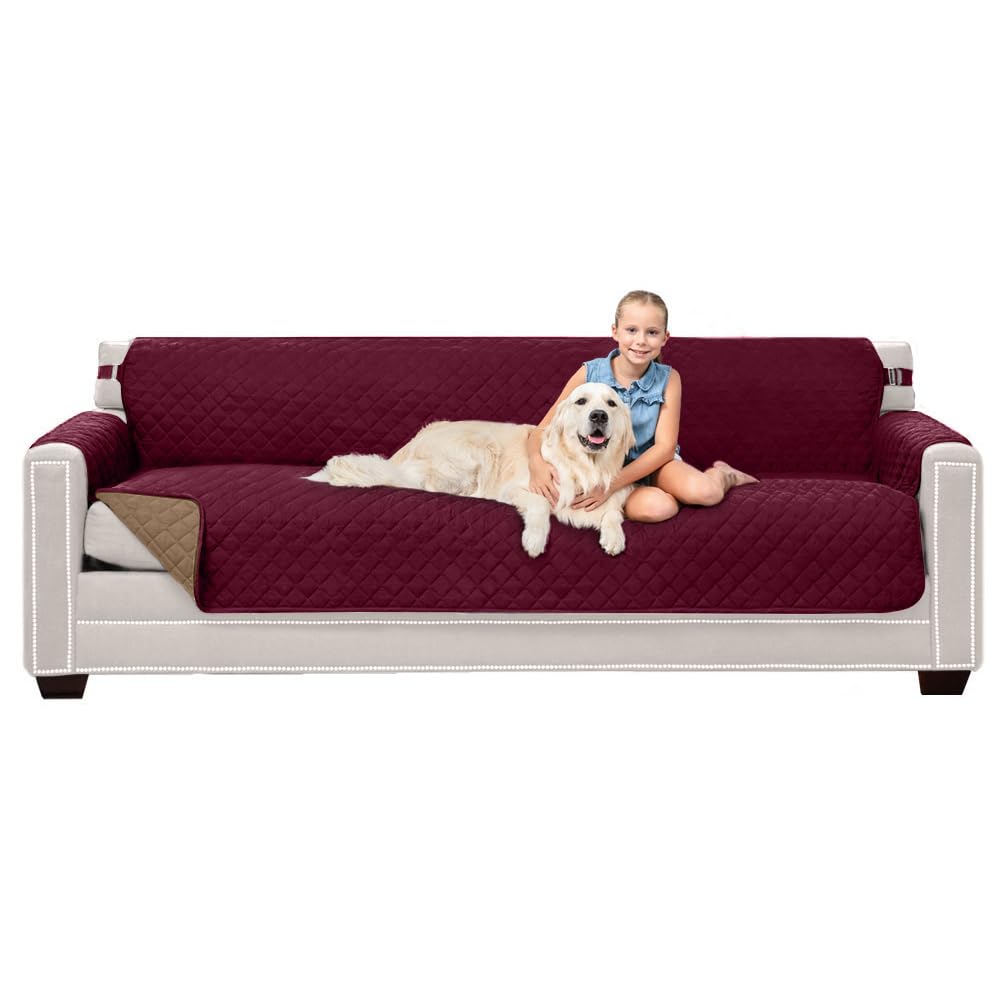 Sofa Shield® Couch Sofa Slip Cover for Dogs with Strap, Navy Sand