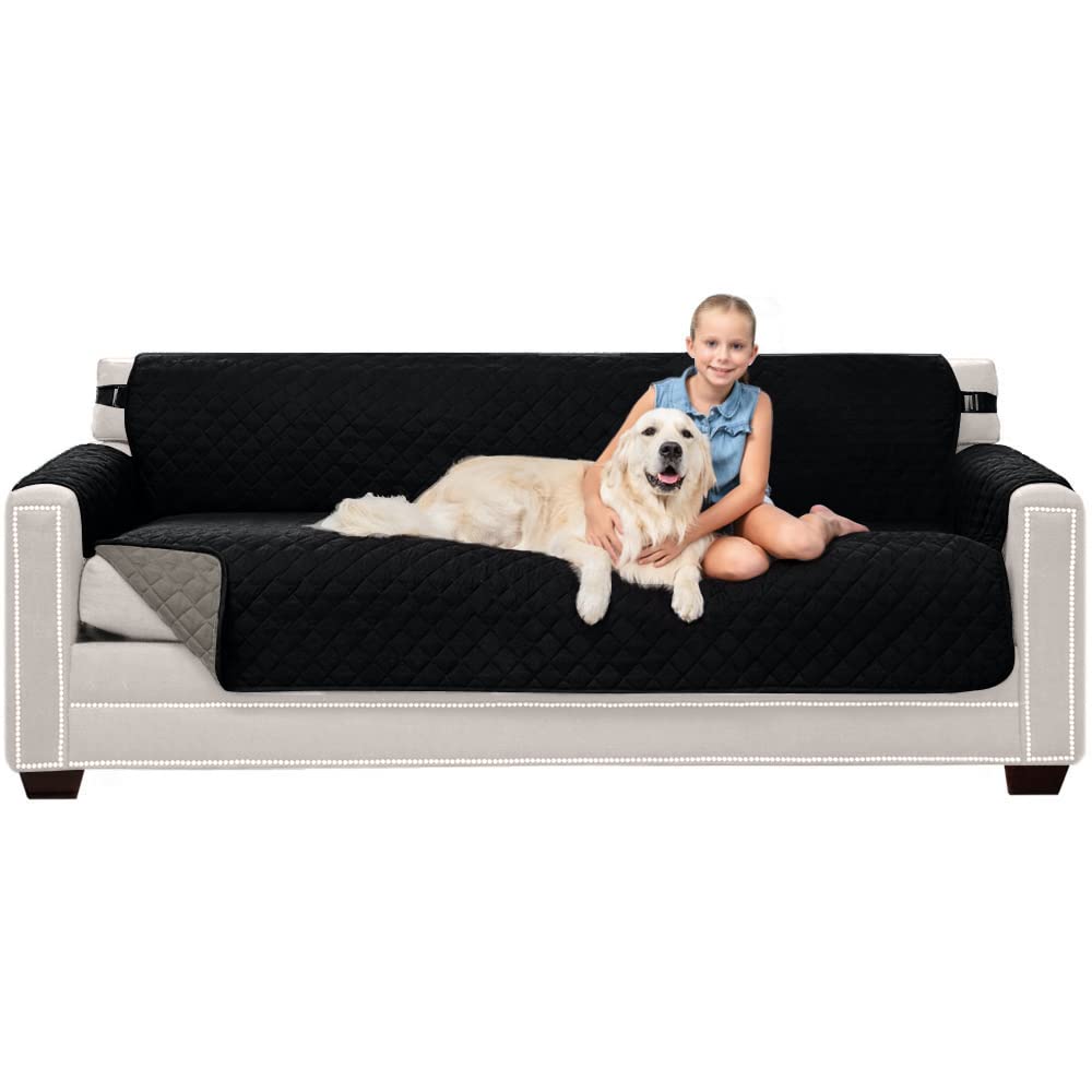 Sofa Shield® Couch Sofa Slip Cover for Dogs with Strap, Navy Sand