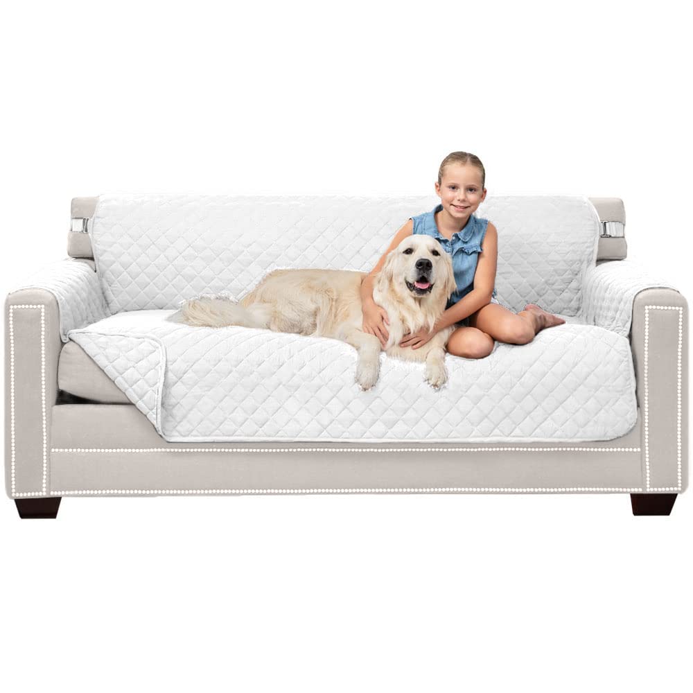 Sofa Shield® Couch Sofa Slip Cover for Dogs with Strap, Navy Sand