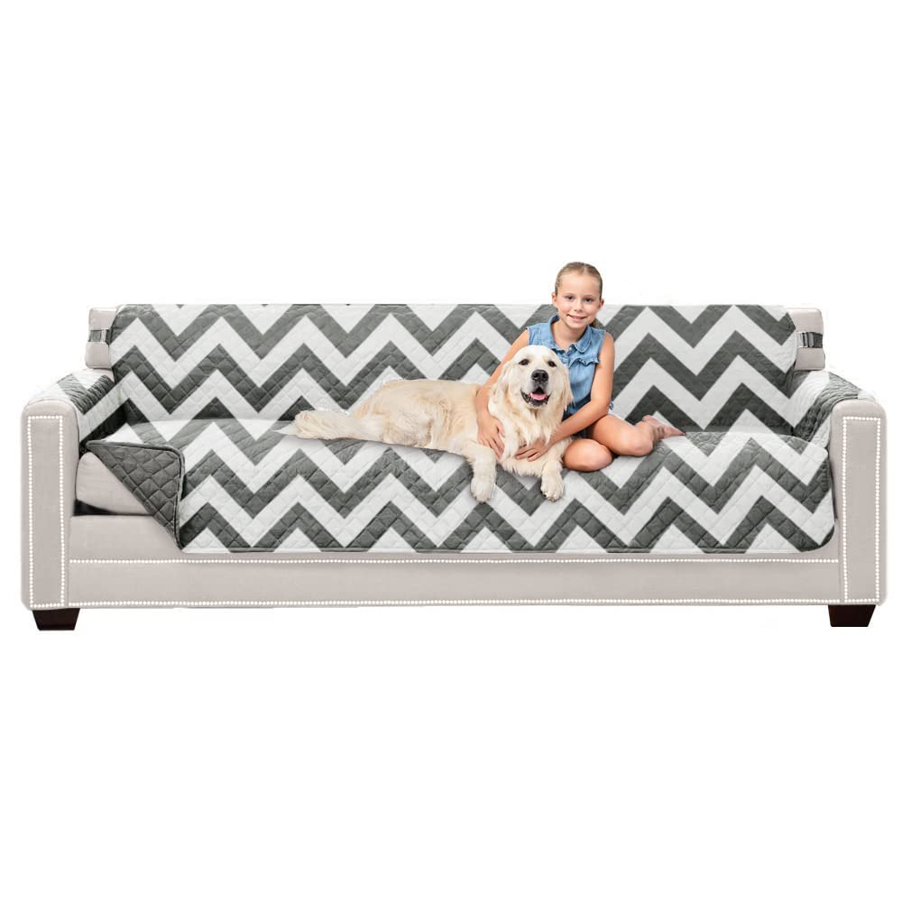 Sofa Shield® Couch Sofa Slip Cover for Dogs with Strap, Navy Sand