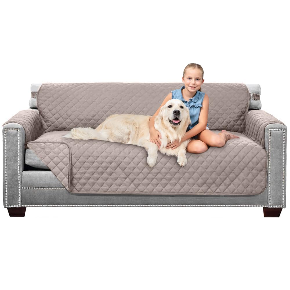 Sofa Shield® Couch Sofa Slip Cover for Dogs with Strap, Navy Sand