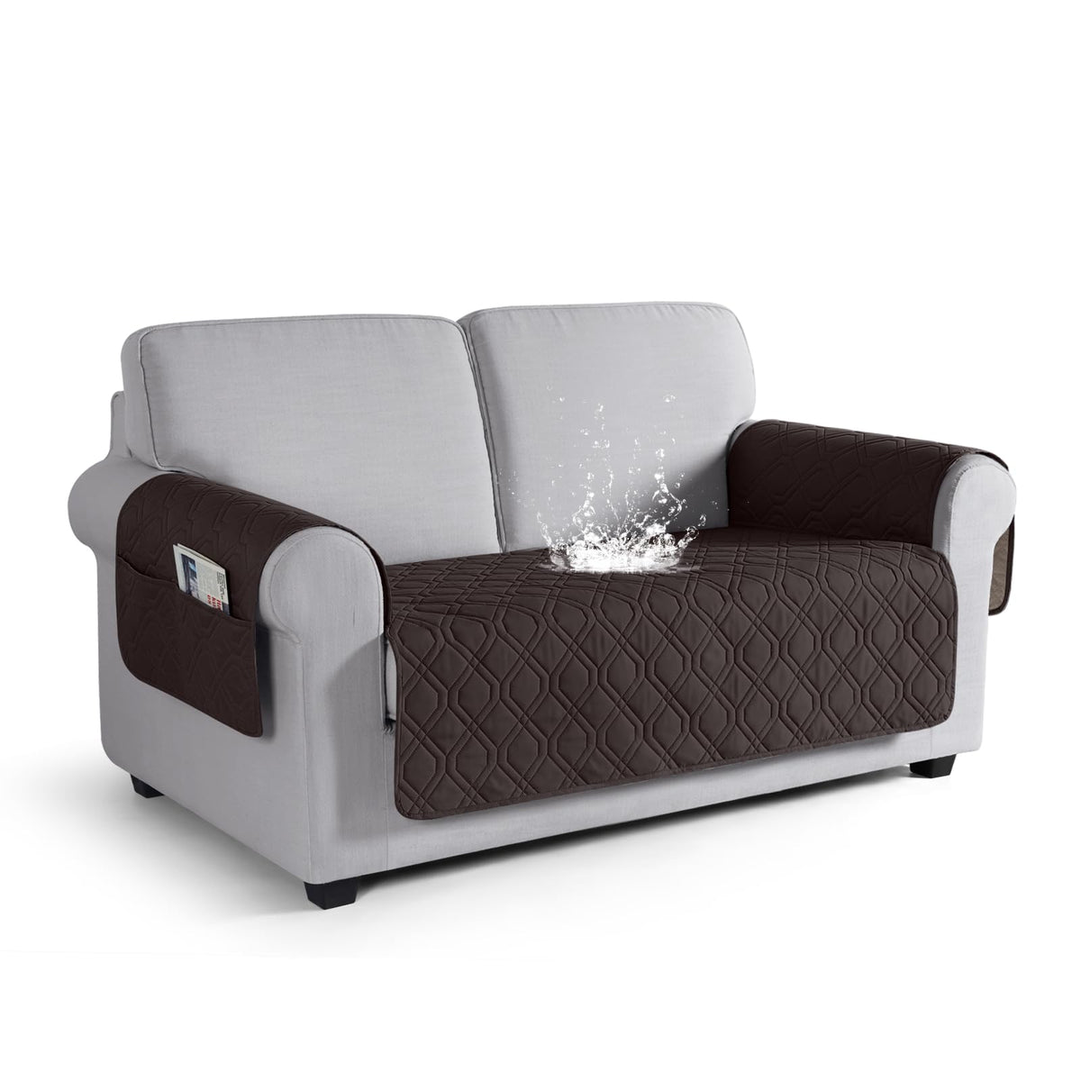 VANSOFY Waterproof Couch Cover for Pets, Dark Gray, 67.3"