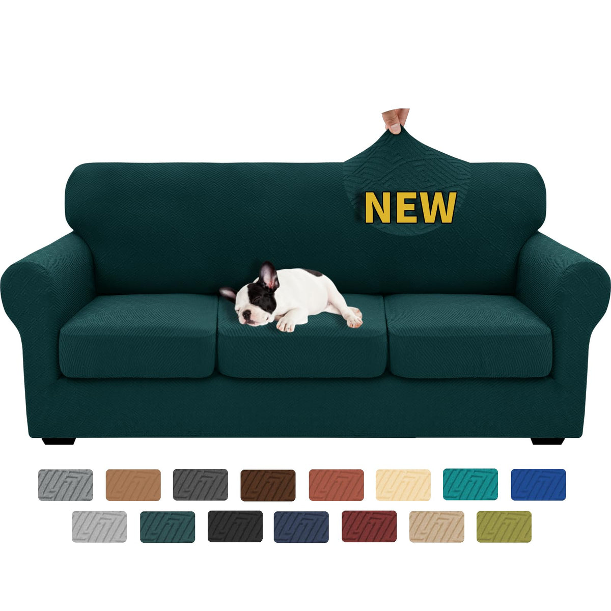 XINEAGE 4-Piece Stretch Sofa Cover, Washable Couch Covers for Dog
