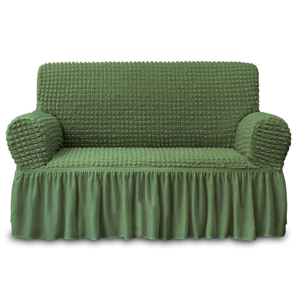 NICEEC Sofa Covers Beige Couch Cover Stretch Sofa Slipcovers with Skirt