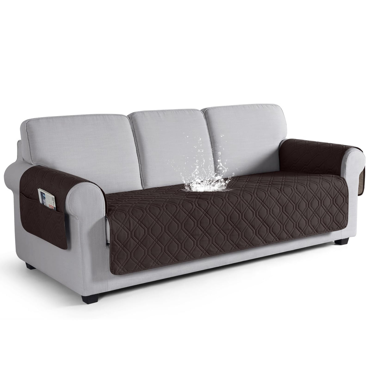 VANSOFY Waterproof Couch Cover for Pets, Dark Gray, 67.3"