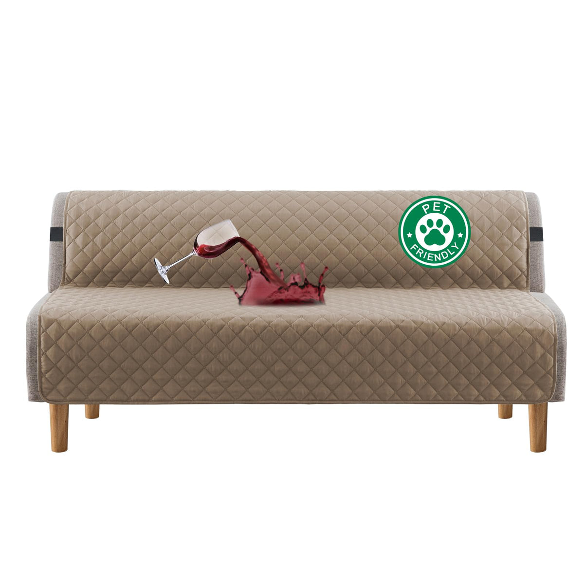 Turquoize 100% Waterproof Sofa Covers Couch Cover for Dogs, Sofa 70"
