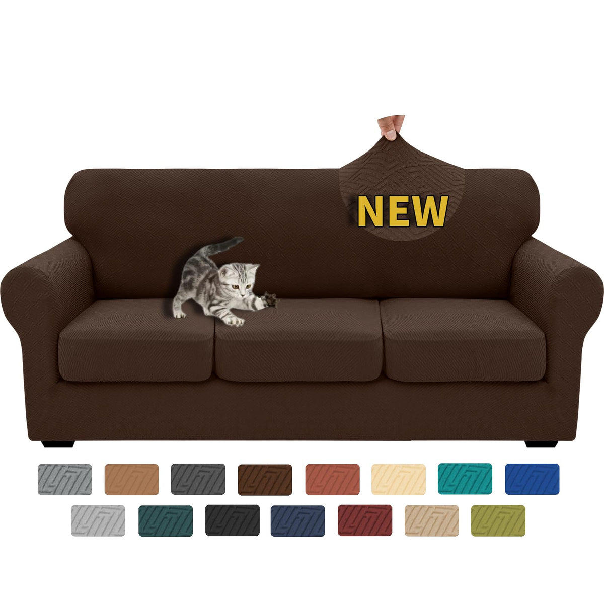 XINEAGE 4-Piece Stretch Sofa Cover, Washable Couch Covers for Dog