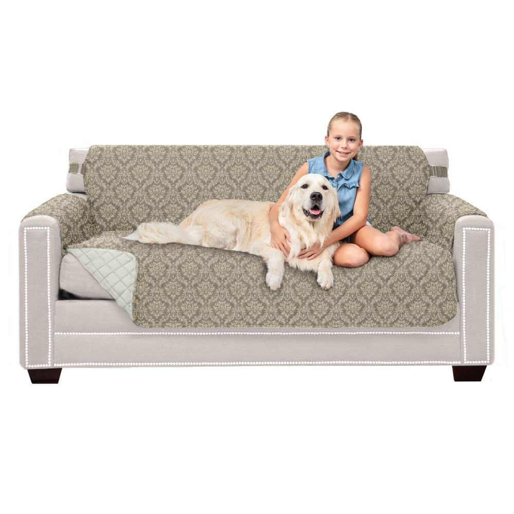 Sofa Shield® Couch Sofa Slip Cover for Dogs with Strap, Navy Sand