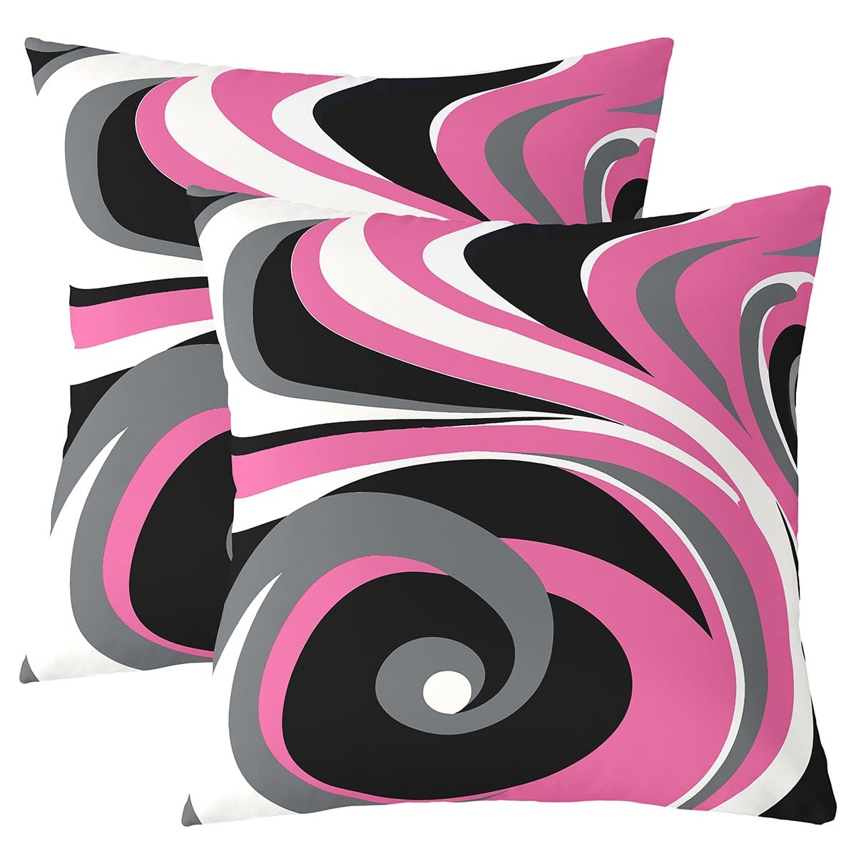 Feelyou Throw Geometric Square Pillow Covers 18x18 Inches