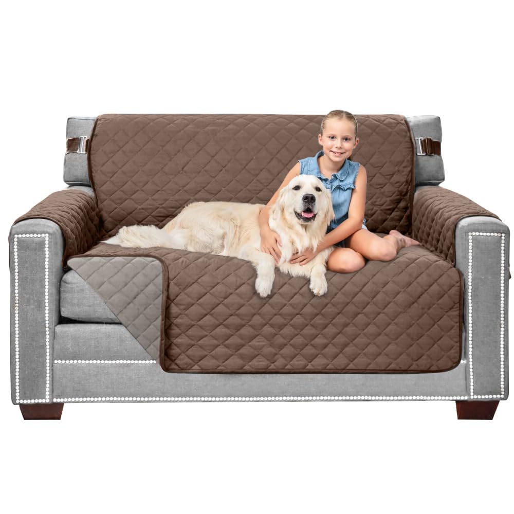Sofa Shield® Couch Sofa Slip Cover for Dogs with Strap, Navy Sand