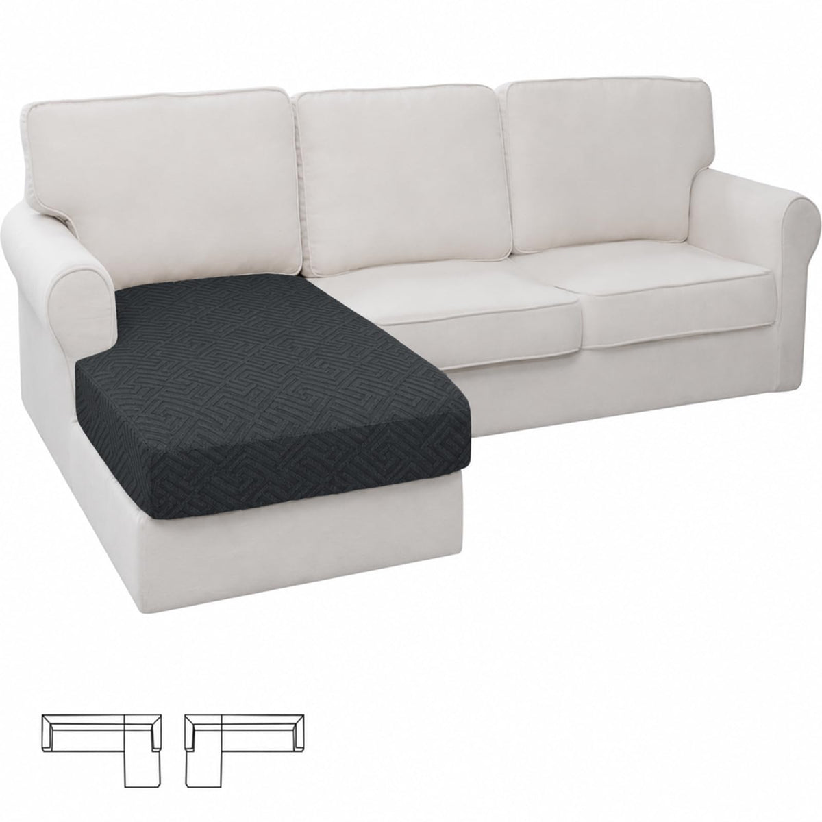 XINEAGE 4-Piece Stretch Sofa Cover, Washable Couch Covers for Dog