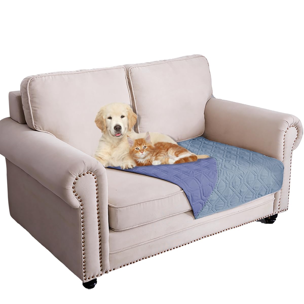 Ameritex Waterproof Dog Bed Blankets Cover for Bed Couch Sofa Reversible
