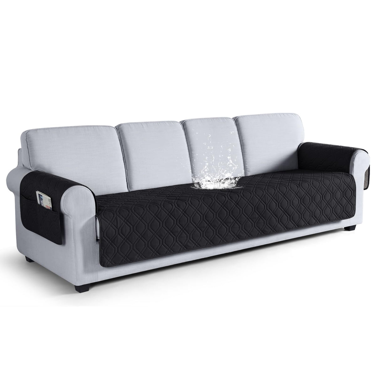VANSOFY Waterproof Couch Cover for Pets, Dark Gray, 67.3"