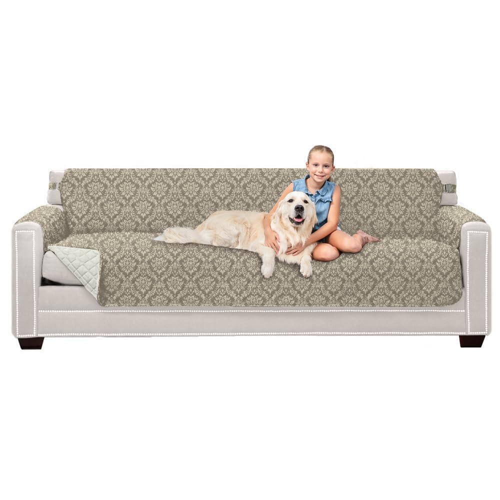 Sofa Shield® Couch Sofa Slip Cover for Dogs with Strap, Navy Sand