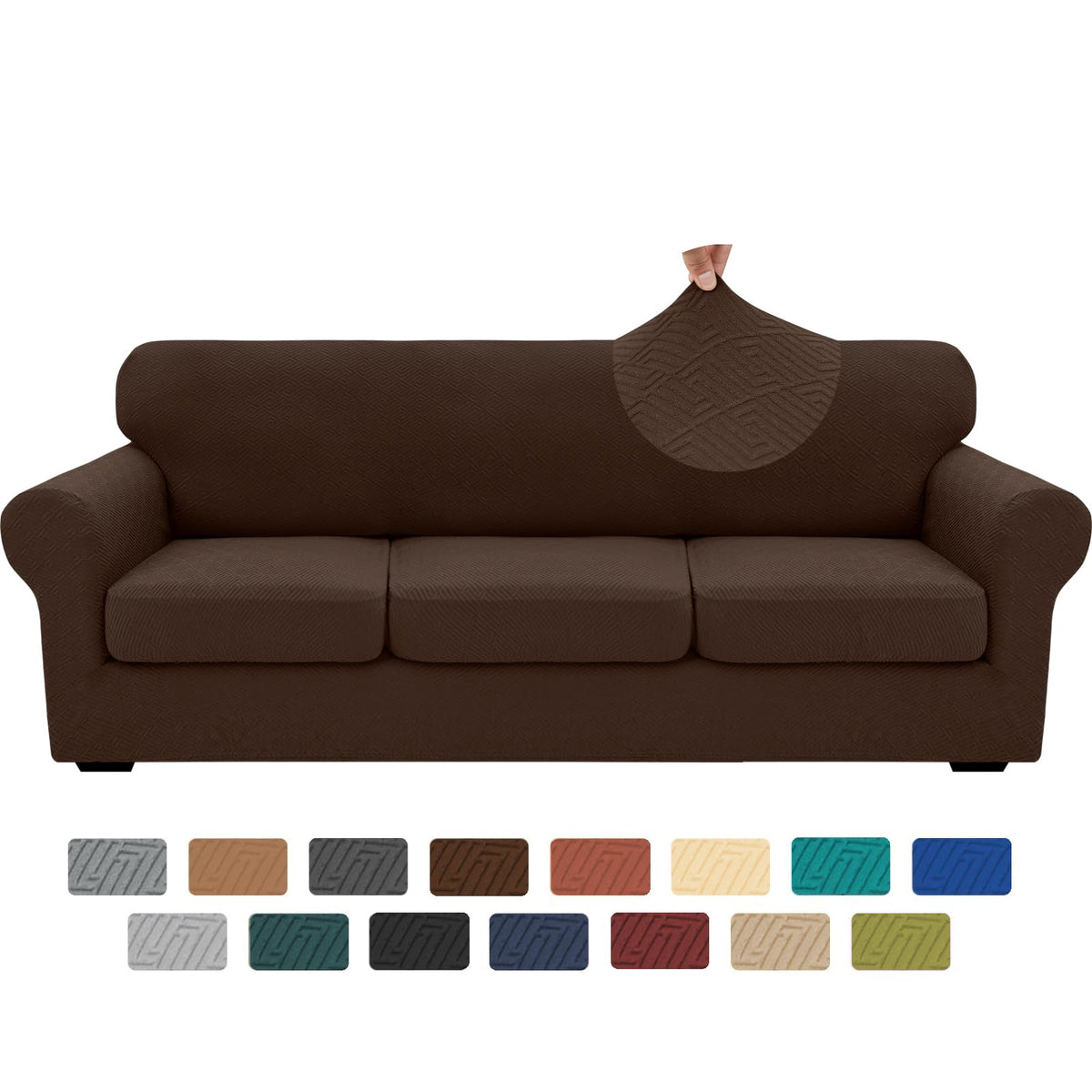 XINEAGE 4-Piece Stretch Sofa Cover, Washable Couch Covers for Dog