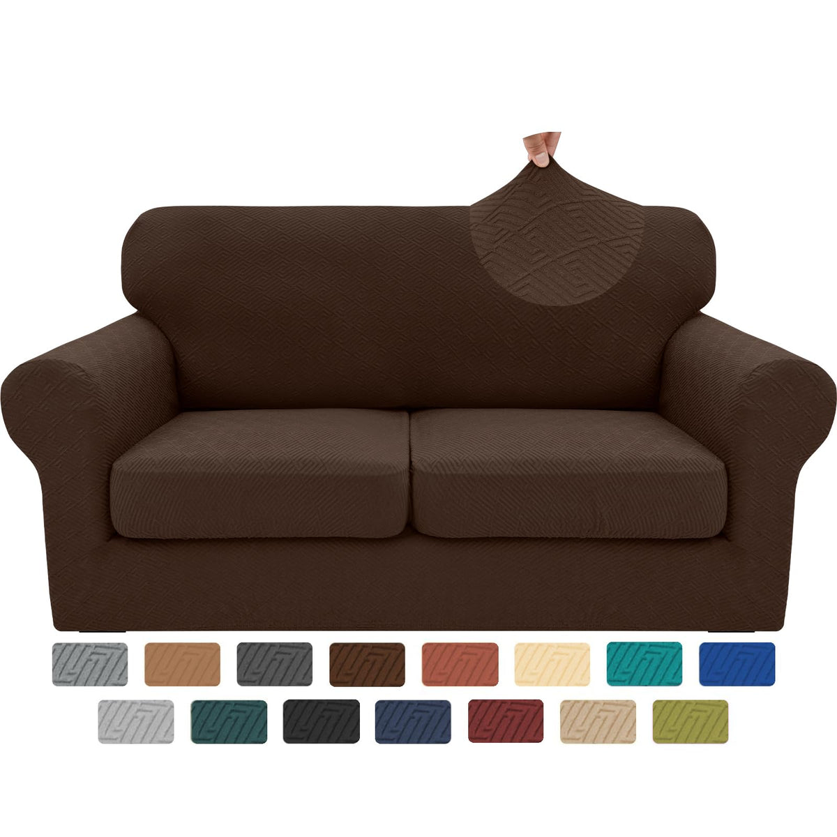 XINEAGE 4-Piece Stretch Sofa Cover, Washable Couch Covers for Dog