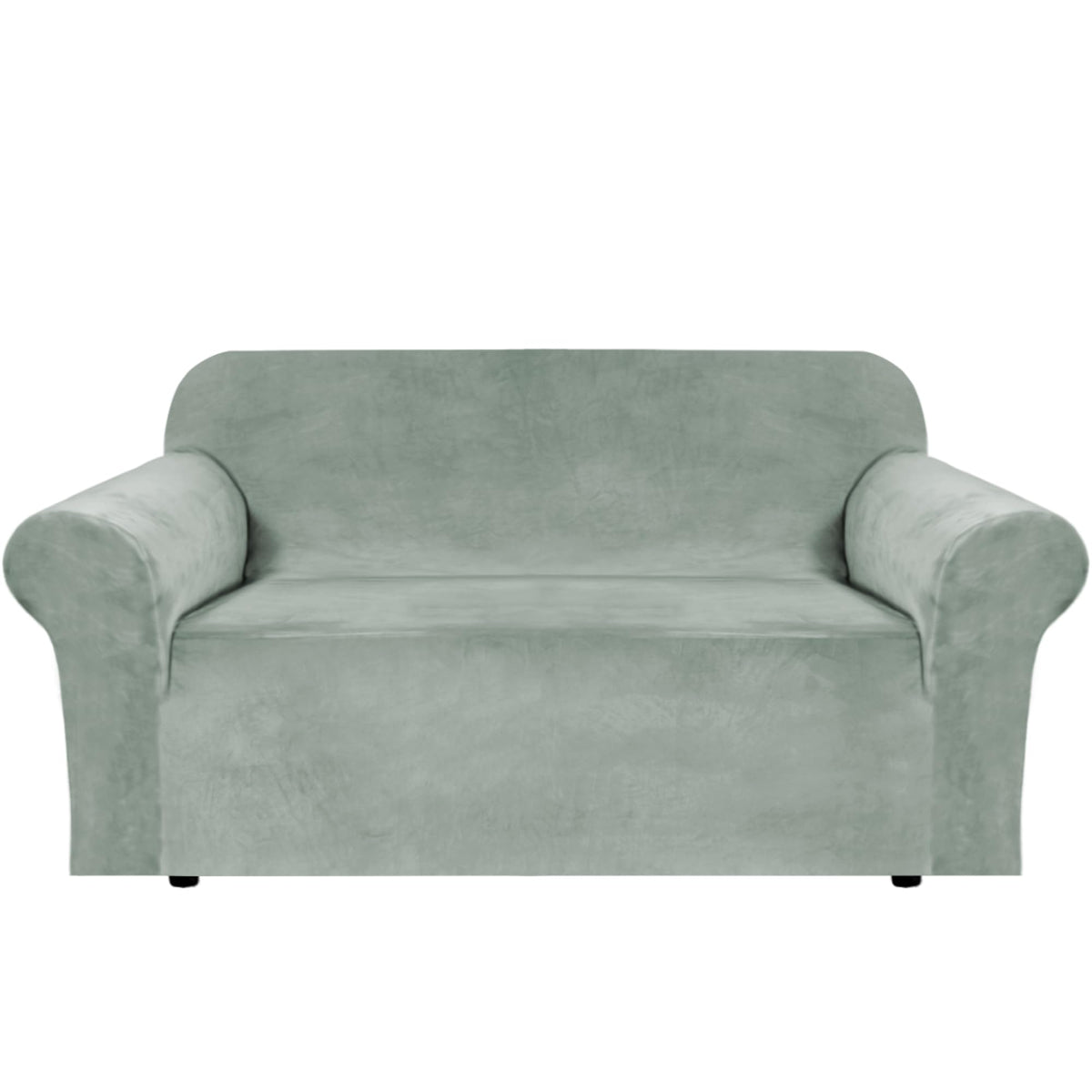 H.VERSAILTEX 1 Peice Stretch Velvet Sofa Covers for 3 Cushion Couch Covers Sofa Slipcovers Furniture Protector Soft, Crafted from Thick Comfy Rich Velour (Sofa 72"-90", Oatmeal)
