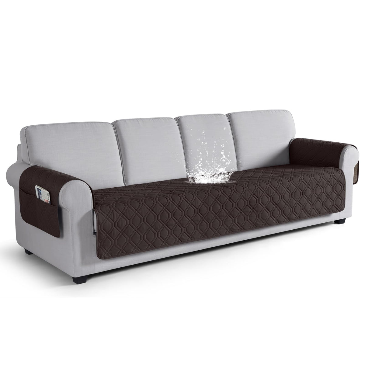 VANSOFY Waterproof Couch Cover for Pets, Dark Gray, 67.3"