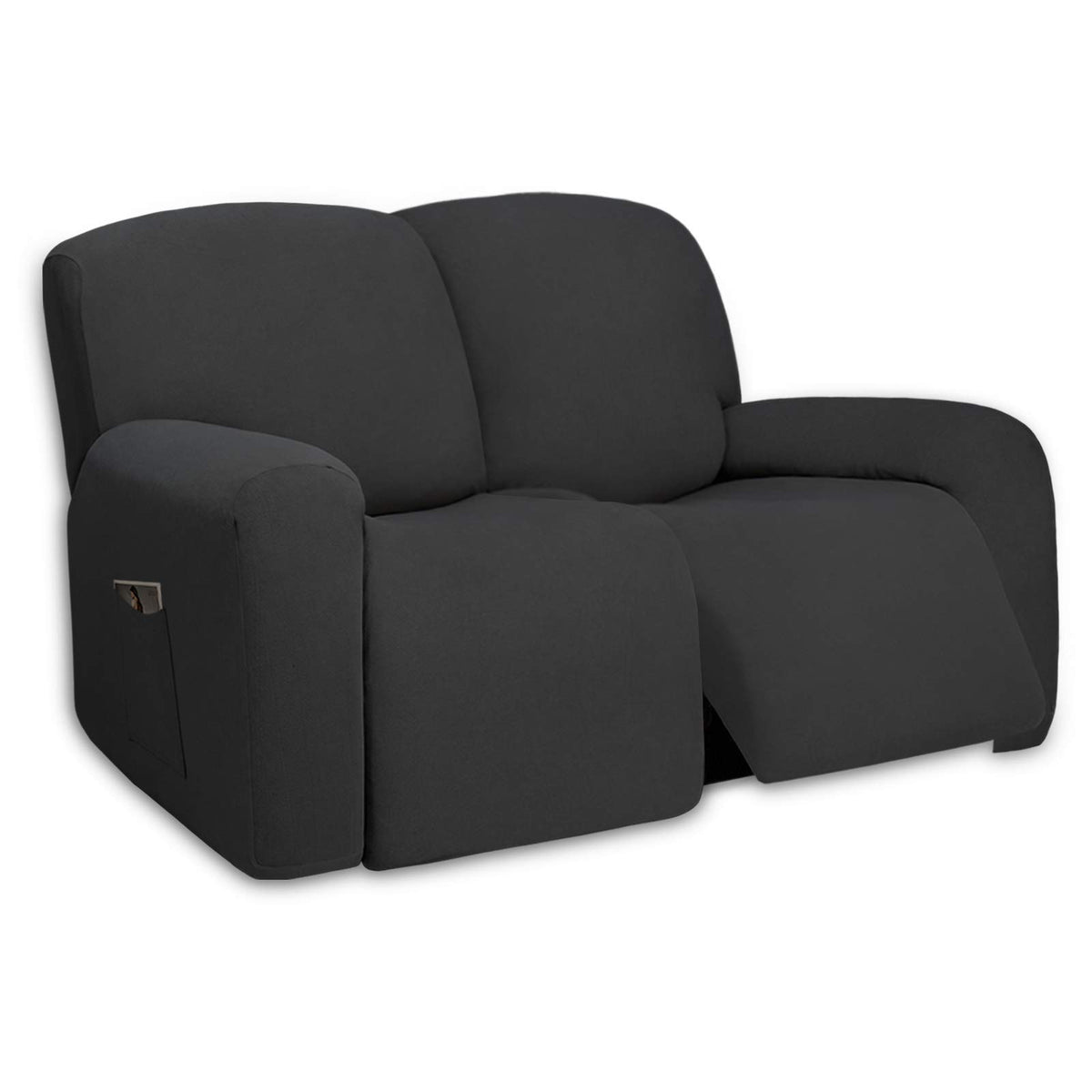 PureFit Stretch Couch Covers for Sofa Large Sofa Slipcovers Chocolate