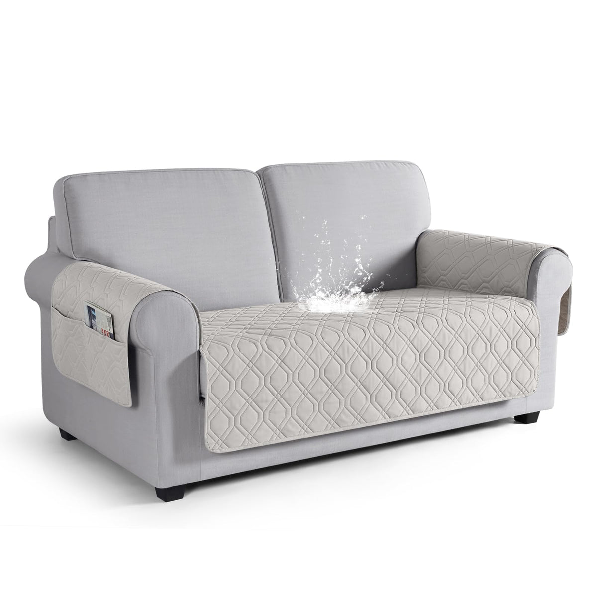 VANSOFY Waterproof Couch Cover for Pets, Dark Gray, 67.3"