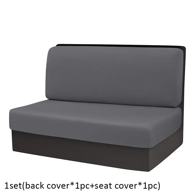 2 Pcs/set RV Dining Table Sofa Cover, Solid Color Breathable Dustproof Camper Sofa Cover, Removable All-season Protective Cover, Camper Van Sofa Cover, Sofa Slipcover, Washable Sofa Covers, Couch Slipcover, Cover For Couch