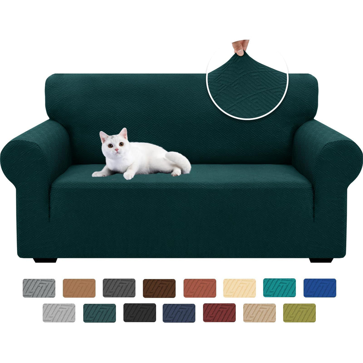 XINEAGE Stretch Jacquard Sofa Cover, Non Slip Sofa Slipcover for Dog