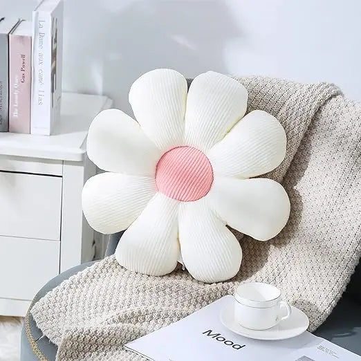 2026 Modern Daisy Flower-Shaped Decorative Cushion, Christmas Gift Throw Pillow for Home Sofa and Bedroom Decor