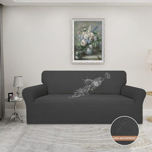 Easy-Going 100% Waterproof Couch Cover, 3 Cushion Couch Slipcover for Sofa