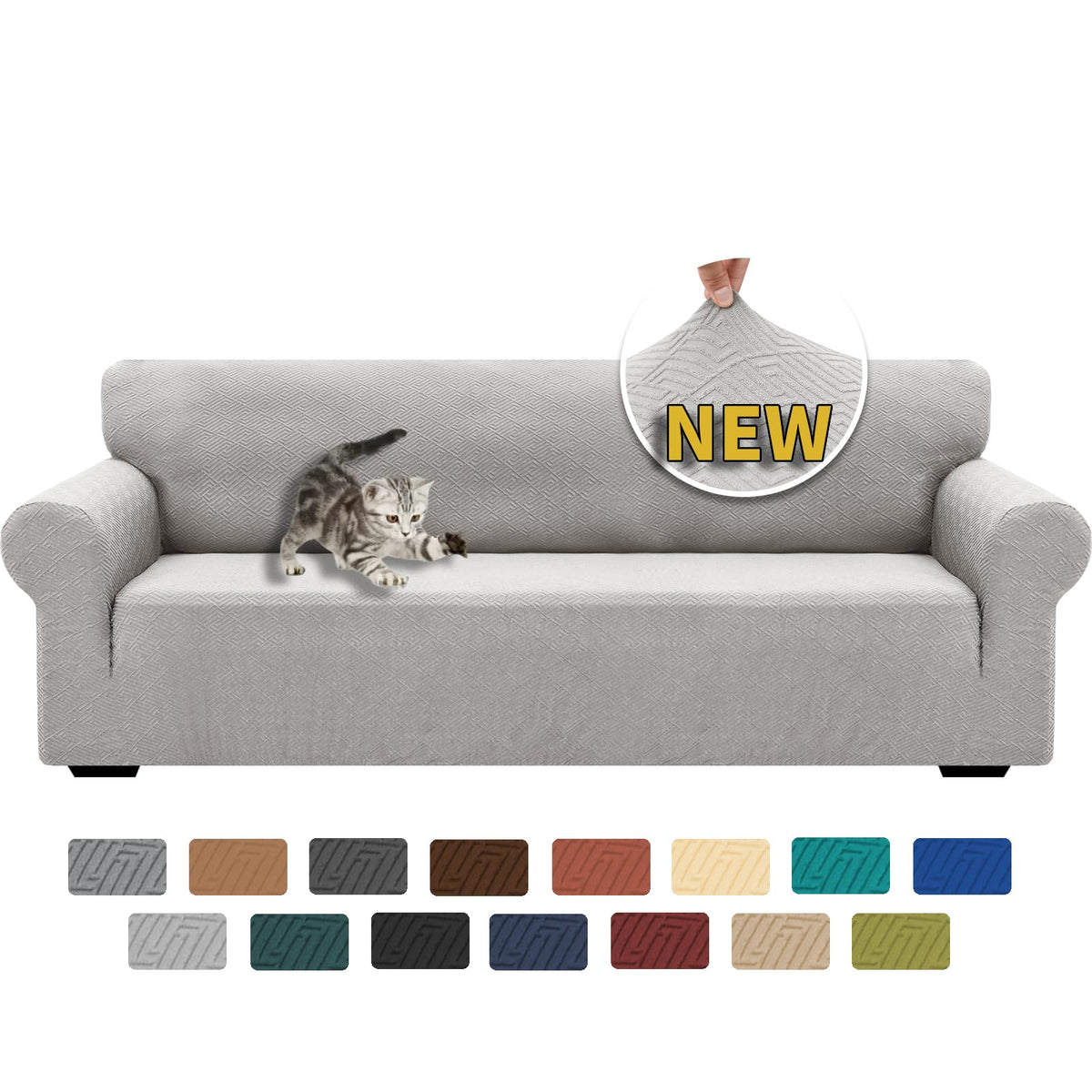 XINEAGE Stretch Jacquard Sofa Cover, Non Slip Sofa Slipcover for Dog